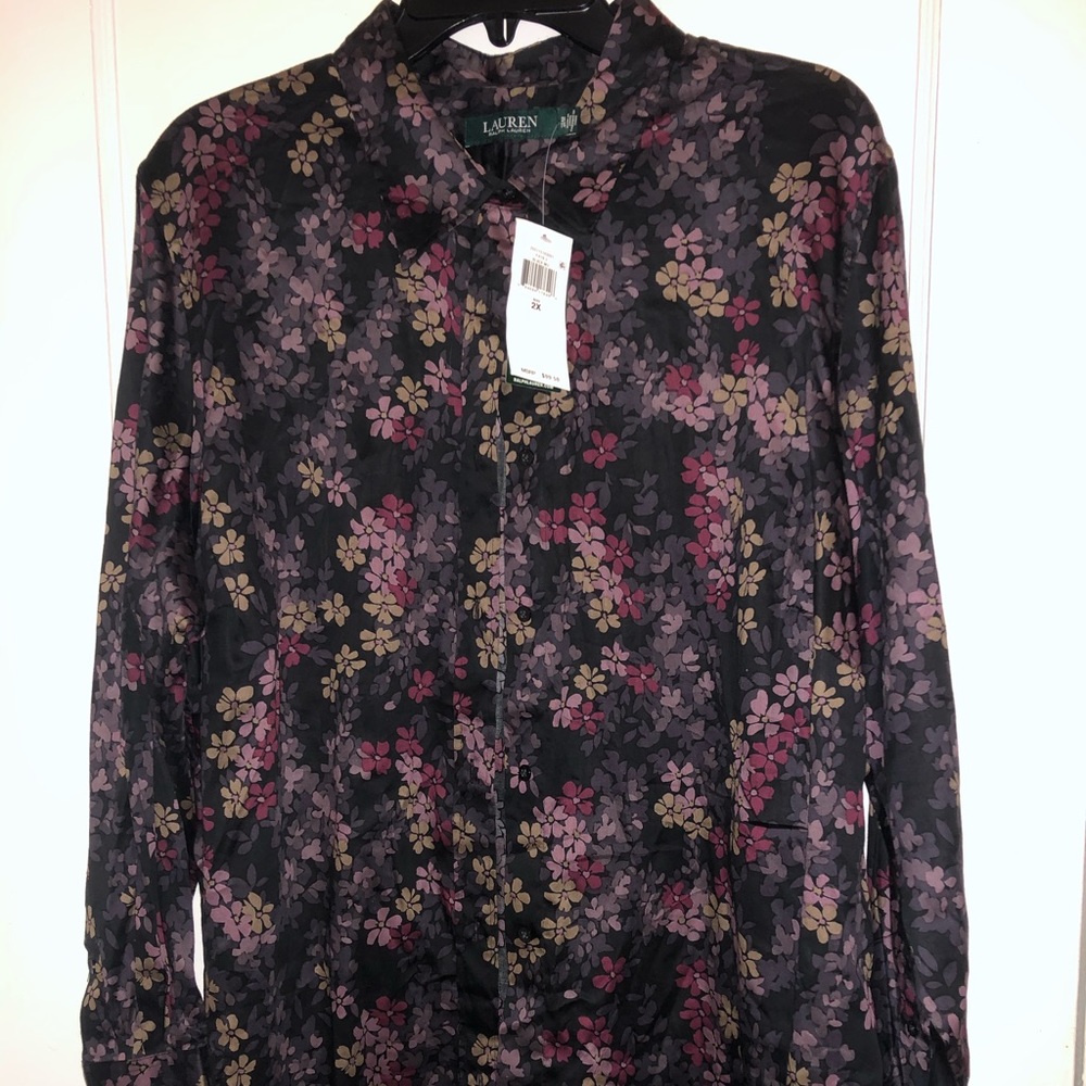 Ralph Lauren flower blouse